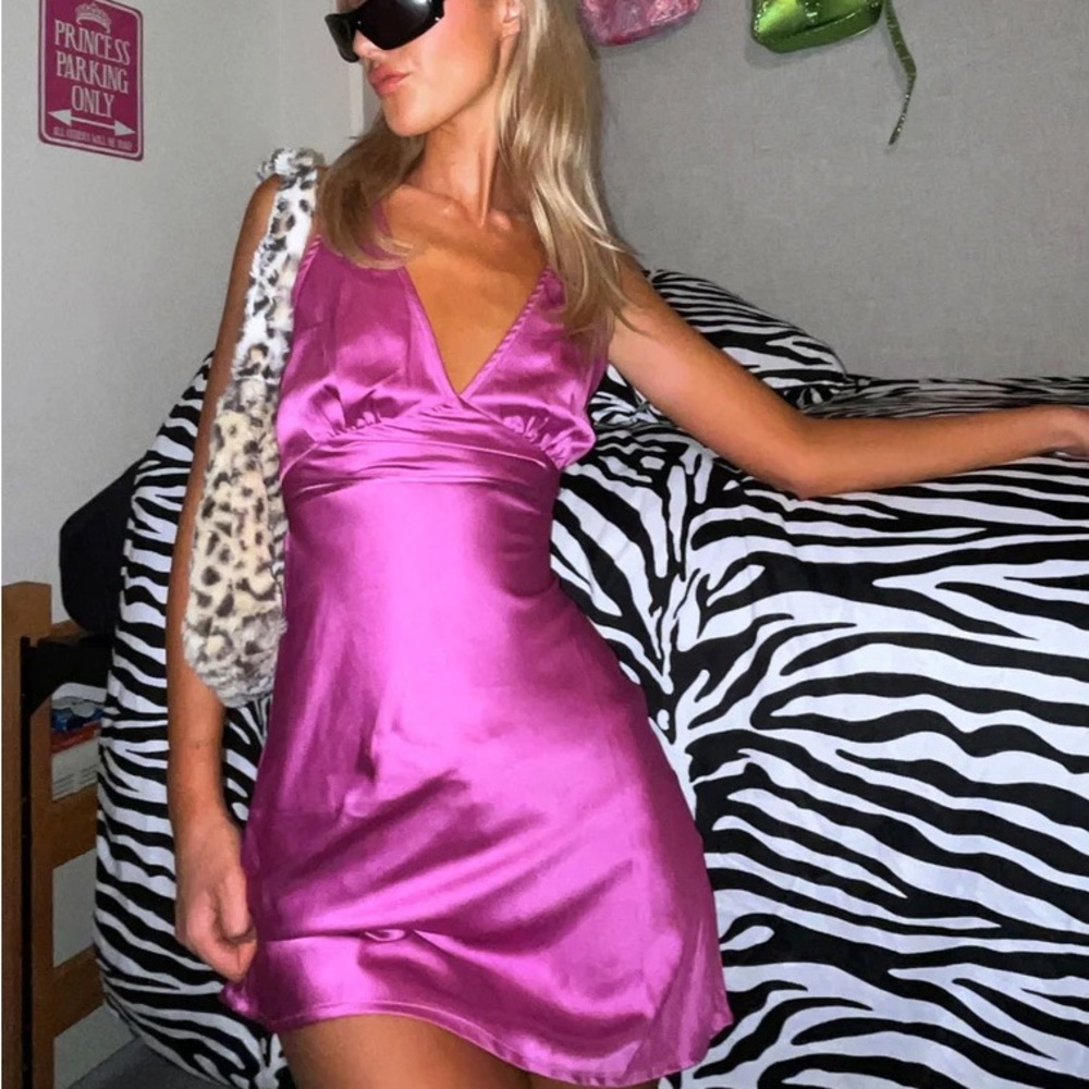 Nellie Mini Dress in Pink